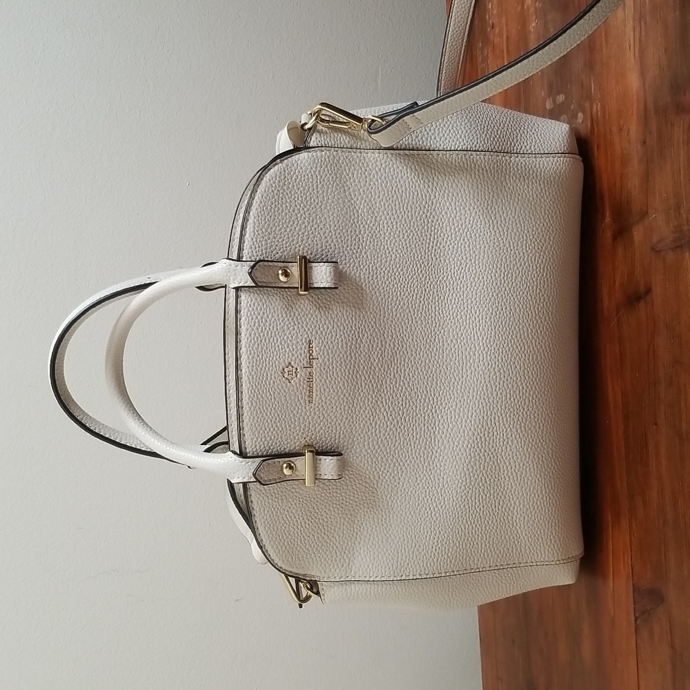 Nanette Lepore Cream Satchel Bag